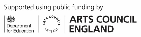 DFE and Arts Council England logos